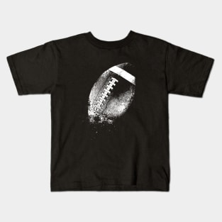 Football-American-Ball-Sports-Distressed-Eroded Kids T-Shirt